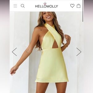 Yellow Satin HelloMolly dress